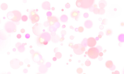 Golden dust light with glowing bokeh confetti background