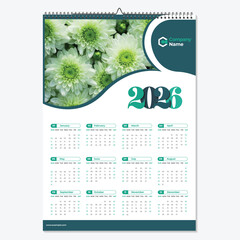2026 calendar design .