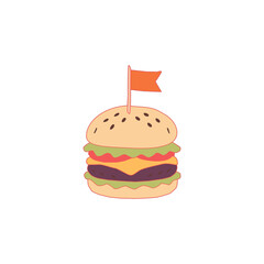doodle burger pattern background. doodle fast food burger seamless pattern background. seamless pattern of hamburger in doodle style. Seamless Pattern of a Cheese Burger or Hamburger. 