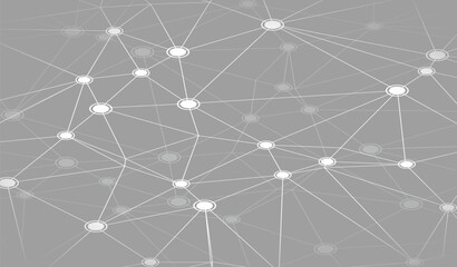 grey abstract connectivity network background