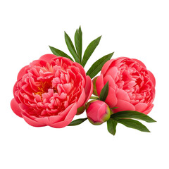 pink rose isolated on white