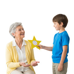 happy couple with a gift