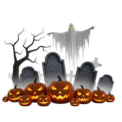 halloween background with pumpkin