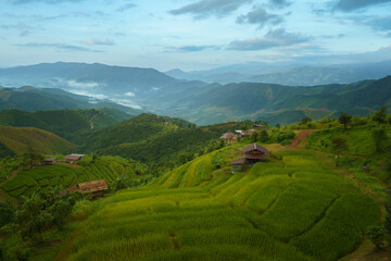 Obraz premium Natural landscape in the valley of Asia