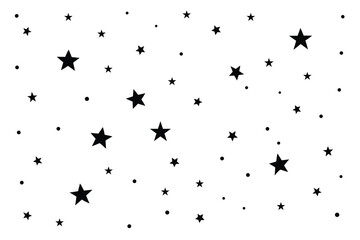 Dense Starfield on White Background – Bright Cosmic Space Texture
