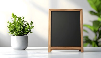 Customize this charming chalkboard with your menu or message and a touch of greenery