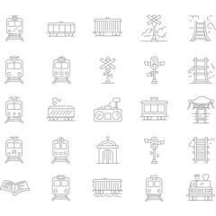 Minimalist Outline Line Style Spa and Wellness Item Icon Set