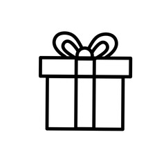 Gift Box Outline Icon