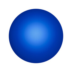 blue glossy sphere blue circle