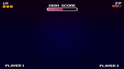 GAME START. pixel art 8 bit. retro game. arcade gaming. - Powered by Adobe