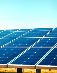 Solar power plant abstract technology background.