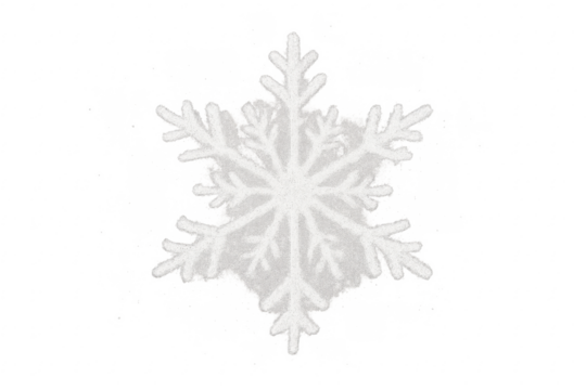 White snowflake creating winter background element