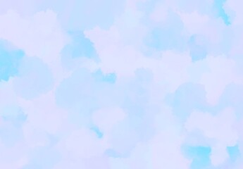 水彩で描いた水色の水彩テクスチャ背景