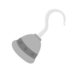pirate iron hook hand vector