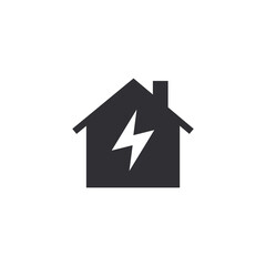 Electrical protection. Electricity sign. Energy sign. Security icon. Protection icon. Electric safety. Energy management. Alert sign. Short circuit protection. Home icon. Home protection. Charging