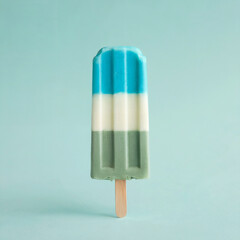 Colorful Ice Cream Popsicle