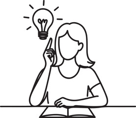 Bright idea! Woman gets inspired from her reading