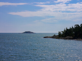 Fototapeta premium Scenic view of the sea during summer