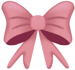 pink ribbon bow