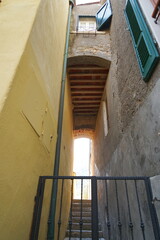 Alleyway of Giglio Porto, Tuscan Archipelago, Italy