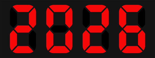 2026 Happy new year countdown. Happy new year 2026 vector illustration with counter. Electric meter with numbers. Display of odometer. Dial with watt.