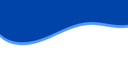 Blue abstract wave background design for banner, presentation, business template, and modern graphic layout with smooth flowing curve on transparent background