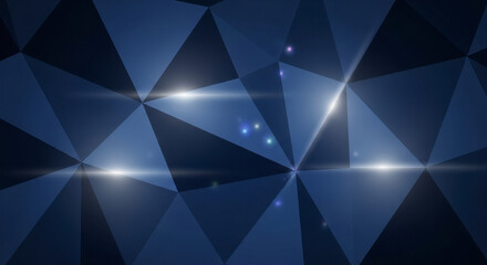 Obraz premium Geometric Abstract Digital Art Background with Lens Flares