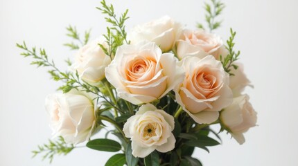 The beautiful wedding bouquet flowers