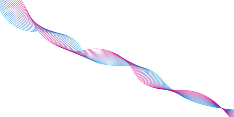 Modern abstract glowing wave background. Dynamic flowing wave lines design element. Abstract vector modern gradient black background blue and pink with grey wavy lines.