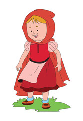 Smiling little girl wearing winter clothes