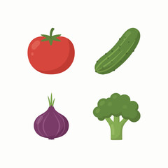 Fresh and Colorful Kitchen Vegetables for Healthy Cooking