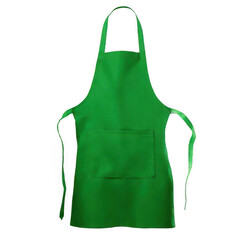 Green apron isolated on transparent background