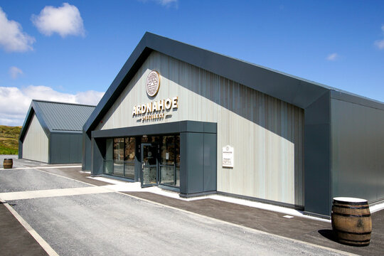 Ardnahoe, Port Askaig, Islay, Scotland - May 11 2019: The Ardnahoe distillery on the Isle of Islay