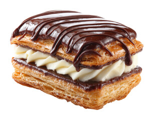 Decadent pastry delight bakery food isolated on transparent background