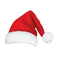 Santa Claus hat collection, vector, illustration, flat design