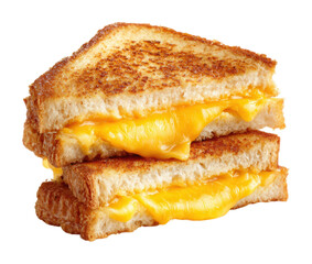 Delicious grilled cheese sandwich kitchen food cozy isolated on transparent background