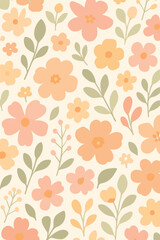 seamless pattern with flowers