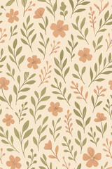 seamless pattern with leaves