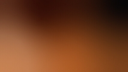 orange black dark brown gradient abstract background. Spooky ombre . Smooth transition. Bright light glow shimmer metallic. Noise grain texture blur. Holiday eerie night festive backdrop Halloween
