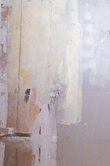 Old plastered wall with stains, copy space.