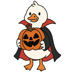 Cute Cartoon Halloween Goose Costume