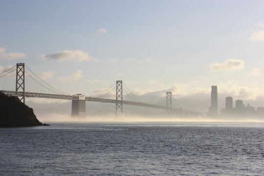 Western span of San Francisco-Oakland Bay Bridge, California, USA