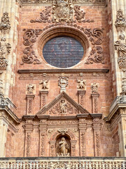 Detail of the Astorga Cathedral, which began to be built in the fifteenth century called the cathedral of Santa Maria, is Astorga, Spain