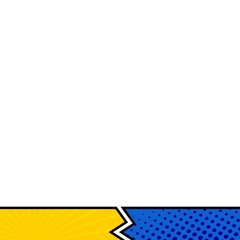 Obraz premium Comic Footer