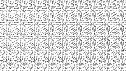 Dynamic hand-drawn arrow pattern creating movement and direction, perfect for website backgrounds or design projects