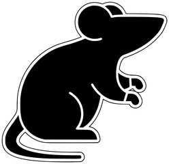 mouse illustration rat silhouette animal logo rodent icon mammal outline wildlife mice nature pet cute wild cartoon pest character shape adults vector graphic background