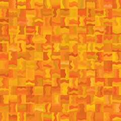 Orange seamless geometric vector pattern.