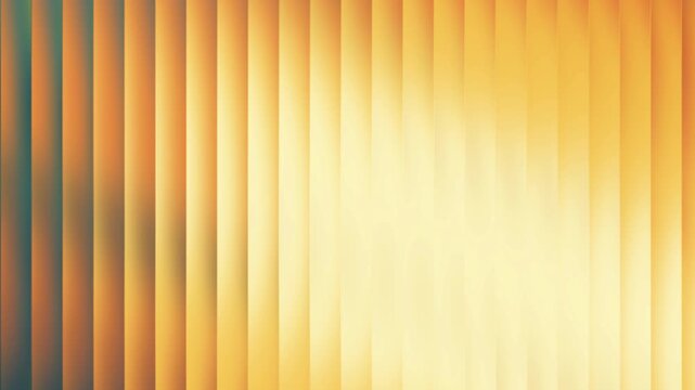 Animation of abstract vertical blinds with warm gradient of orange and yellow hues, creating a soft, glowing effect