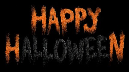 Happy halloween text design