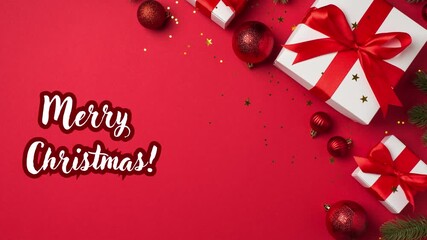 merry christmas animated text video, may your home sparkle with happiness, and your hearts glow with kindness, best wishes for christmis - Powered by Adobe